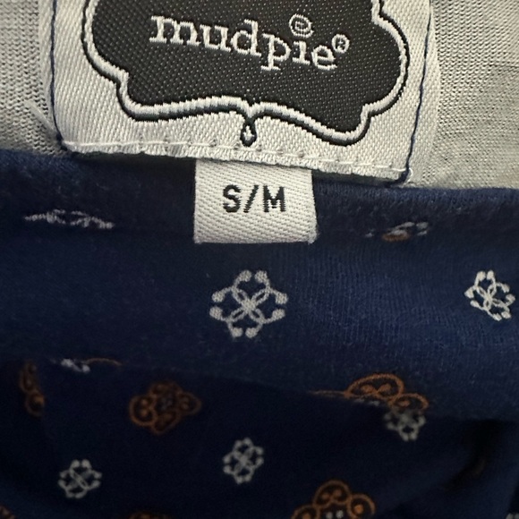 Mud Pie Blue and Orange Blouse Size Small/Medium - Picture 4 of 4